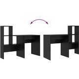 vidaXL Stol Crni hrast 131.5 x 50 x 106.5 cm Konstruirano drvo | shoptok.hr