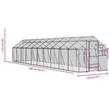  Kavez za ptice srebrni 1,79x10x1,85 m aluminijski | Eponuda.ba