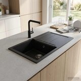  Jednostruki kuhinjski sudoper Granite 78 x 50 x 20 cm Grafitna | shoptok.hr