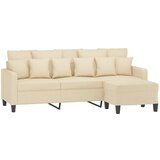  Trosjed s tabureom krem 180 cm od tkanine | Eponuda.com