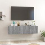vidaXL Viseča TV omarica siva sonoma 2 kosa 60x30x30 cm inženirski les Cene