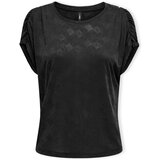 Only Topi & Bluze Top Free Life S/S - Black Črna Cene