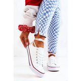 Boto Women's Classic White Sneakers With Red Stripe Omerta | Shoptok.si