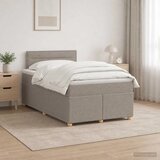  Boxspring krevet s madracem Sivosmeđa 120 x 200 cm Tkanina - Sivosmeđa 120 x 200 cm Dizajn linija | shoptok.hr