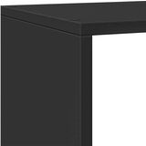vidaXL Pregrada s knjižno omaro 4-nad. črna 143,5x29x143,5 cm inž. les | Shoptok.si