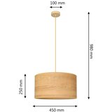  Visilica na sajli ALBA 1xE27/15W/230V, prečnik 45 cm, braon | Eponuda.com
