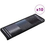  Otirači za stepenice samoljepljivi 10 kom 65x21x4 cm crno-sivi | shoptok.hr