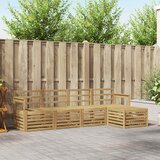  Set vanjskih sofa 5 pcs Bijela 249 x 122,5 x 73 cm | shoptok.hr