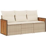  3-dijelni set vrtnih sofa od poliratana s jastucima bež | shoptok.hr