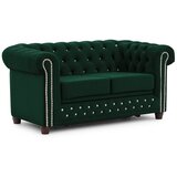 Ropez Zelena baršunasti sklopiva sofa 148 cm York Blik – Cijene