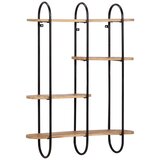 vidaXL Stenska polica 90x20x116,5 cm masivni les mango, (5000307169) | Shoptok.si