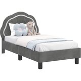  Okvir kreveta za malu djecu s naslonom Tamnosiva 70 x 140 cm | shoptok.hr