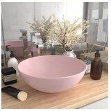  Kopalniški umivalnik keramičen mat roza barve okrogel | Shoptok.si