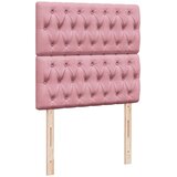 Box spring krevet s madracem ružičasti 100x200 cm baršunasti | shoptok.hr