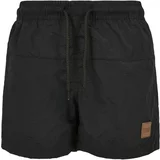 Urban Classics Kratke kopalne hlače 'Block Swim' kamela / črna