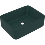 Maison Chic Luksuzni Umivalnik - Kopalna umivalnik - Lavabo mat temno zelen 41x30x12 cm keramičen, (21684858) | Shoptok.si