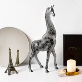 Atelier Del Sofa dekorativna figura giraffe 3, 20x45x8 cm, srebrna Cene