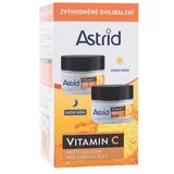 Astrid Vitamin C Duo Set darilni set dnevna krema za obraz Vitamin C Day Cream 50 ml + nočna krema za obraz Vitamin C Night Cream 50 ml za ženske
