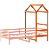 Krov za dječji krevet voštano smeđi 118x70x176,5 cm borovina | shoptok.hr