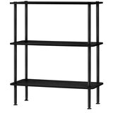 noo.ma Crni regal u dekoru hrasta 80x90,5x35 cm Teidi – Cijene