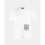 Karl Lagerfeld Majice s kratkimi rokavi B3M17029 Bela Cene