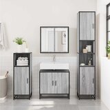  Kupaonski ormarić za umivaonik sivi Sonoma 65x33x60 cm | shoptok.hr