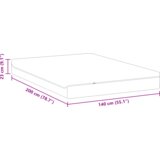 VidaXL Vzmetnice Bela, siva 140 x 200 cm Slike