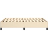  Okvir za krevet s oprugom krem 140 x 190 cm od tkanine | Eponuda.com