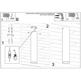  Sollux SL.1203 - Spot svetiljka LAGOS, 1xGU10/10W/230V, 30 cm, zlatna | Eponuda.com