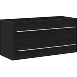 Ormarić za umivaonik u kupaonici crni hrast 100x38,5x48 cm inženjerski drvo | shoptok.hr