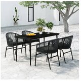  5-dijelni vrtni blagovaonski set sivi | shoptok.hr
