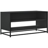 Maison Chic TV omarica - TV enota - Televizijska omarica črna 160x35x41 cm inženirski les in kovina, (21701527) | Shoptok.si