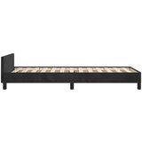  Posteljni okvir z vzglavjem črn 80x200 cm žamet, (20794851) | Shoptok.si
