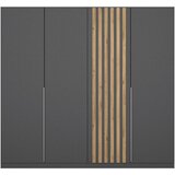 Modern Living Omara S Klasičnimi Vrati Lamella, Siva, Barva Hrasta | Shoptok.si
