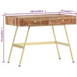  Pisaći stol s ladicama 100 x 55 x 75 cm masivno drvo akacije | Eponuda.ba
