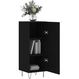  Komoda crna 34,5 x 34 x 90 cm od konstruiranog drva | shoptok.hr