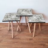 Hanah home 3Shp133 - grey greywhitebeige nesting table (3 pieces) | ePonuda.com