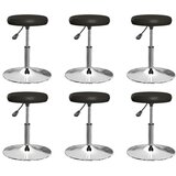 VidaXL Okretne stolice 6 kom crne od umjetne kože VidaXL Okretne stolice 6 kom crne od umjetne kože Slike