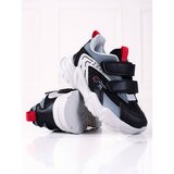 SHELOVET thick-soled boys' sneakers black | shoptok.hr