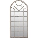  Vrtno ogledalo boja pijeska 90x45 cm željezno vanjska upotreba | shoptok.hr