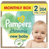 Pampers PLENICE plenice Harmonie, velikost 2 (4-8 kg), 204 kosov | Shoptok.si