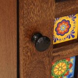  Highboard s pohranom Orah 40 x 33 x 110 cm Čvrsto drvo manga | shoptok.hr