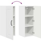 vidaXL Zidni kuhinjski ormarić Visoki sjaj bijela 30 x 31 x 80 cm | shoptok.hr