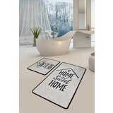 Lessentiel Maison set 2 prostirke za kupatilo Crno-Beli