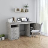  Radni stol siva boja betona 140 x 50 x 76 cm konstruirano drvo | Eponuda.ba