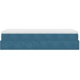 vidaXL okvir kreveta s madraca tamnoplavi 100x200cm baršunasti | shoptok.hr