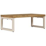  Stolić za kavu 100 x 50 x 35 cm od masivnog drva manga i čelika | Eponuda.com