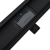  2 u 1 odvod za tuš Crna 70 cm Nehrđajući čelik 304 | shoptok.hr
