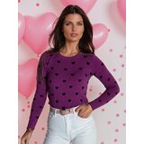 DStreet Sweter damski FREYJA fioletowy | Shoptok.si