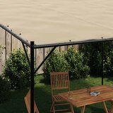  Sjenica bež 4 x 4 m 180 g/m² od tkanine i čelika | shoptok.hr